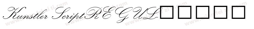Kunstler ScriptREGUL字体转换